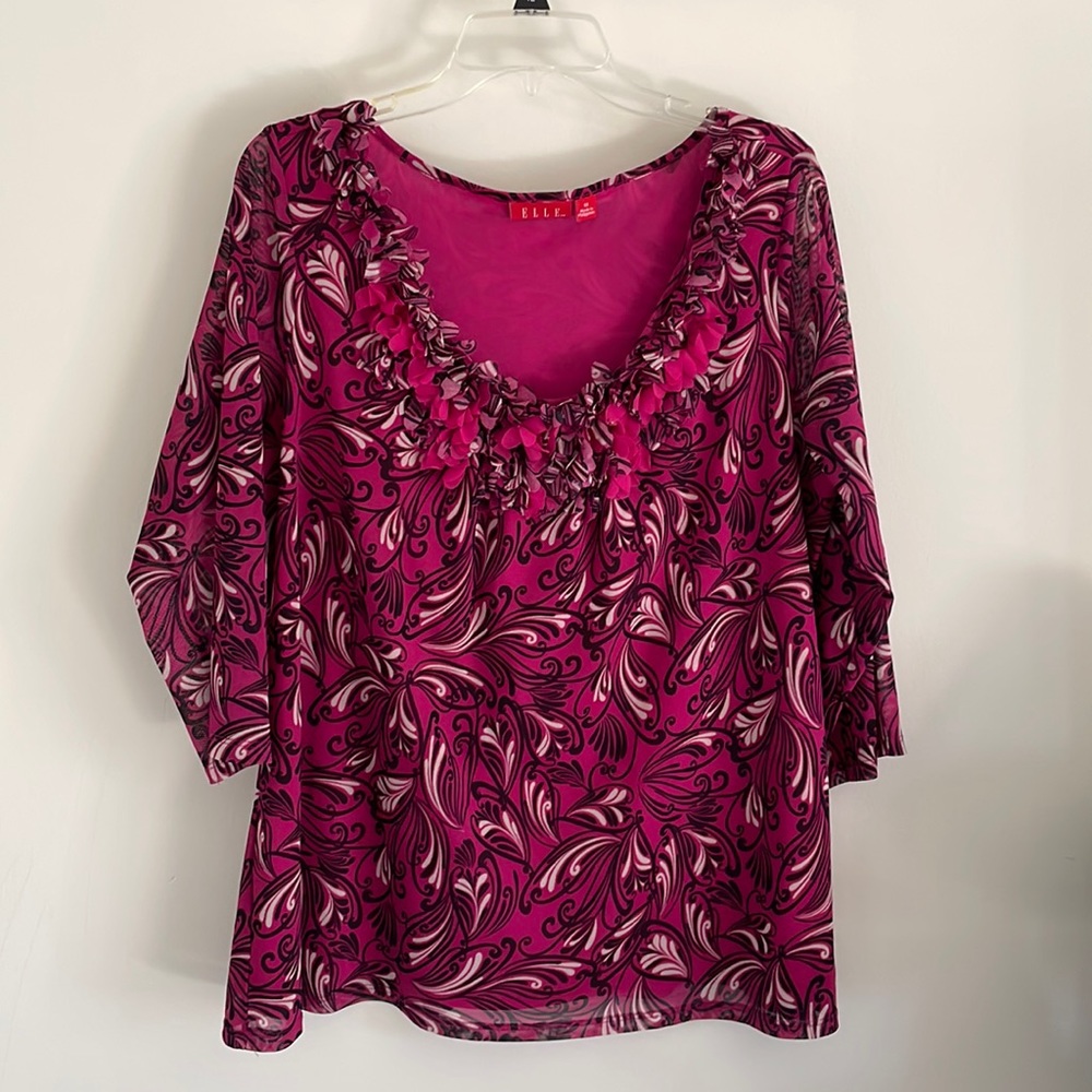 Elle floral top (1X)